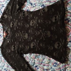 Tripp royal bones fishnet top